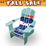 Lohasrus FALL Sale - Kids Patio Chair 15054 - Stained Fir, Indoor / Outdoor, for Ages 2 to 5, Plus Free Drawing Book
