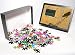 Photo Jigsaw Puzzle of Architectural detail showing green wooden shutter on yellow wall with ornate from Robert Harding