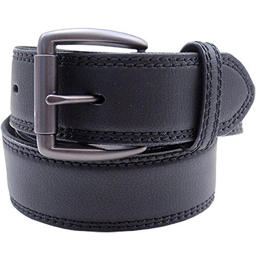Wolverine Men's Smooth Belt With Gunmetal Roller Buckle