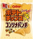 (お徳用ボックス) カルビー ポテトチップス コンソメパンチ 60g*12個