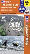 The English Lakes - South Western Area (OS Explorer Map Active)