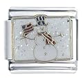 Usa Charming Snowman Christmas Italian Charm