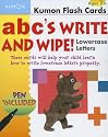 ABC's Write and Wipe Lowercase Letters (Kumon Flash Cards)
