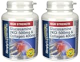 SimplySupplements Glucosamine 500mg & Marine Collagen 400mg|2x 120 Tablets