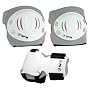 Knee Pads, Elbow Pads & Wrist Guards - SFR Triple Pad Set AC960P - White