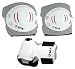 Toys : Knee Pads, Elbow Pads & Wrist Guards - SFR Triple Pad Set AC960P - White - Large