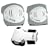Knee Pads, Elbow Pads & Wrist Guards - SFR Triple Pad Set AC960P - White