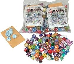 Chessex Dice: Pound of Dice (Pound-O-Dice) Approximately 100 Die