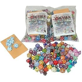 Click here to buy Chessex Dice: Pound of Dice (Pound-O-Dice) Approximately 100 Die by Chessex.