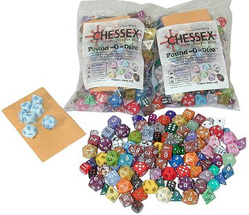 Buy Chessex Dice: Pound of Dice (Pound-O-Dice) Approximately 100 Die online at Discounted New and Used prices. Delivered to your door with Childrens Toyshop.com