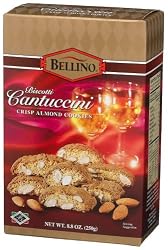Bellino Cantuccini (Crisp Almond) Cookies, 8.8-Ounce Boxes (Pack of 6)