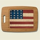 Large Cutting Board ~ Grand Old Flag ~ made of bamboo with poly surface ~ cod...