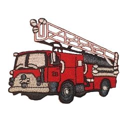 Feuerwehr Feuer Auto Wagen Fahrzeug AUFN�HER APPLIKATION B�GELBILD