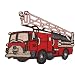 Feuerwehr Feuer Auto Wagen Fahrzeug AUFN�HER APPLIKATION B�GELBILD