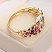 Wrist Watch for Female Flower Gold Bangle Wrap Watch