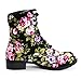 Womens Four Season Lace up Floral Mid Knee Boot (Adults)