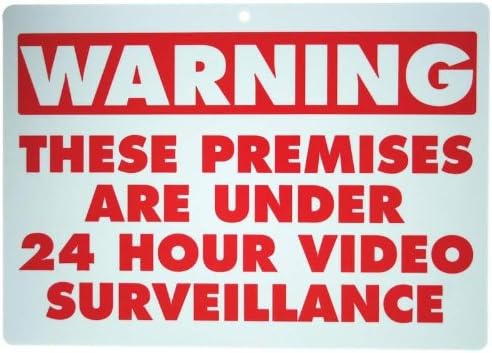 No Trespassing Warning Signs (Set of 2) Security Camera Video Sign Set