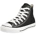 Converse Unisex Chuck Taylor AS Leather Hi Lace-Up Black/White 1S581 12 UK