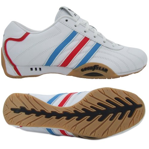 Adidas Originals Adiracer Lo Men's Leather Trainers - White Red Blue - Uk 10.5