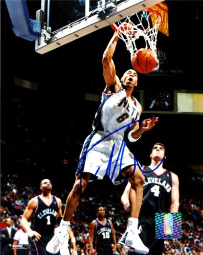 Kenyon Martin Autographed/Hand Signed Slam Dunk 8x10 Photo