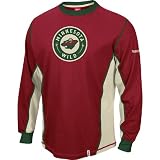 Reebok Minnesota Wild Youth Downforce Long Sleeve Top
