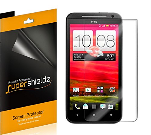 [6-Pack] SUPERSHIELDZ- High Definition Clear Screen Protector Shield For HTC EVO 4G LTE + Lifetime Replacements Warranty [6 Pack] - Retail Packaging