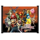 Super Smash Bros Brawl Game Fabric Wall Scroll Poster (25"x16") Inches