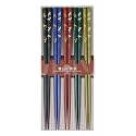 Japanese Dragonflies Chopstick Set with Five Sets of Nine Inch Chopsticks in Assorted Colors