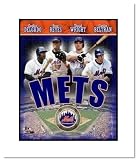 Carlos Delgado, Jose Reyes, Carlos Beltran and David Wright New York Mets MLB Double Matted 8x10 Pho