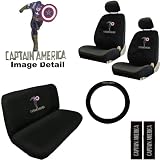 51eyxq1ReLL. SL160  Captain America Marvel Comics Auto Accessories Interior Combo Kit Gift Set   11PC