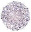 GKI Bethlehem Lighting Indoor/Outdoor 6-Inch Mini Star Sphere with 50 Twinkling  , Clear