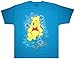 Disney Women's Happy Winnie The Pooh T-shirt Plus Size Sky Blue