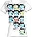 Betty Boop Face Grid Classic Cartoon TV Show Junior White T-shirt Image