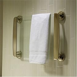 Thermique 37" Wall-Mounted Glass Towel Warmer - Polished Brass