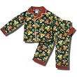 Winter Moose 2 piece Coat Style Fleece Pajamas for Toddler Boys