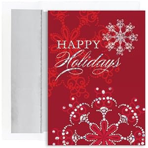 Falling Snowflakes Holiday Cards -