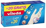 Vileda 02963 Multilatex 80+20 Einmalhandschuhe (mittel / gross) (M/L)
