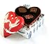 Rococo Love You Hand-Painted Heart with 3 ganaches 