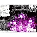 新商品☆LED100球　桜　さくら　イルミネーションライト【ピンク】（1-100-sakura-to-re）【透明配線・連結可能】