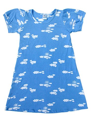 Buy Night Gown Blue Cloud short sleeved Cotton Knit