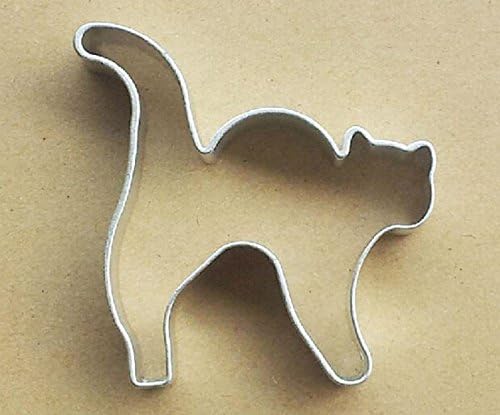HSE 3 pcs Halloween Cat Shape Aluminum Biscuit Mould Bakeware Fondant Cake Mold DIY Sugarcraft 3D Pastry Cookie Cutters
