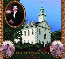 Mormon Temple Kirtland OH Coverlet