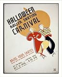 Historic Print (L): Halloween roller skating carnival Bring your skates : Prizes will be awarded for costume