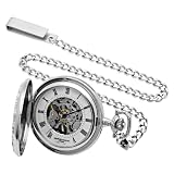 Charles-Hubert, Paris Sterling Silver Mechanical Pocket Watch by Charles-Hubert, Paris