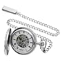 Charles-Hubert, Paris Sterling Silver Mechanical Pocket Watch