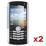 2-Pack Reusable Screen Protector for Blackberry Pearl 8100 / 8110 / 8120 /  ....