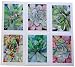 Succulent Greeting Note Cards Botanical Notecards with Agave Watercolor Paintings