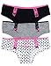 XOXO Juniors 6 Pack Cotton Hipster Panties with Lace