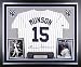 Thurman Munson New York Yankees Deluxe Framed Majestic Cooperstown Jersey