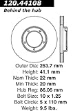 Centric Parts 121.44108 C-Tek Standard Brake Rotor
